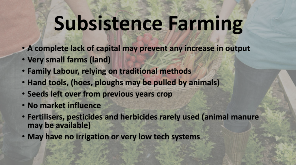 geography of food production